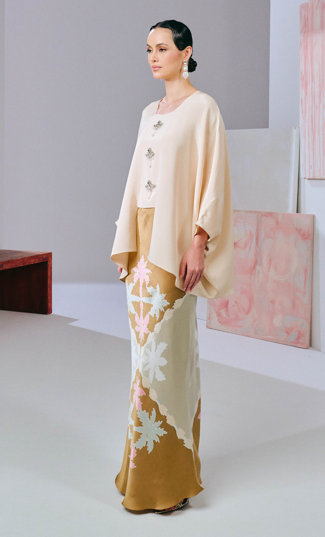 Beaded Nalia Kota Bharu Top with Paloma