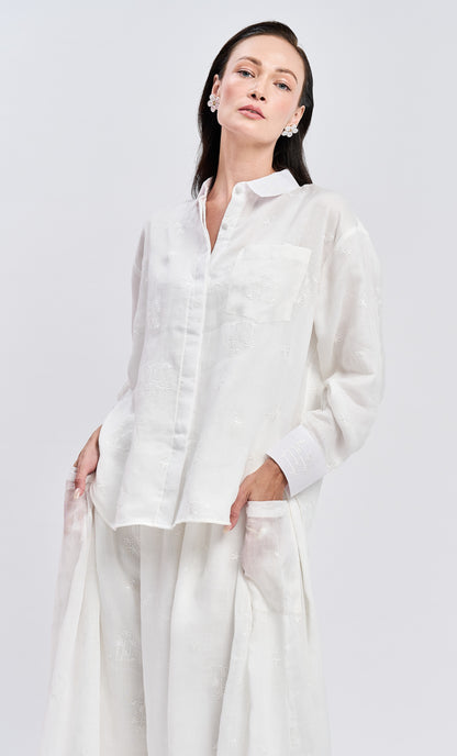 White Shirt Top with Bria Skirt