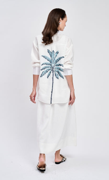 Blue Banana Tree Shirt Top