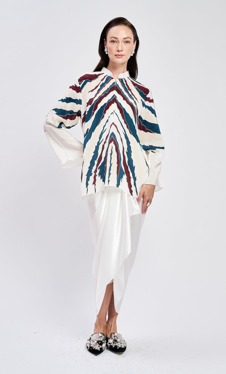 Thalia Top - Beetle Crepe Silk