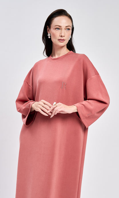 Salmon Basic Dress