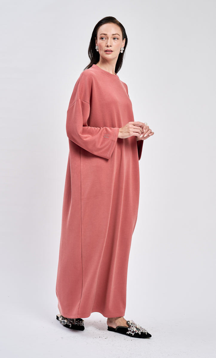 Salmon Basic Dress