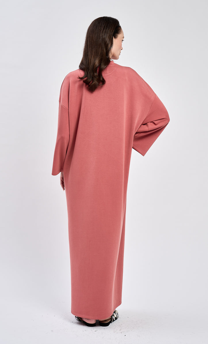 Salmon Basic Dress