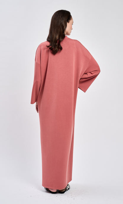 Salmon Basic Dress