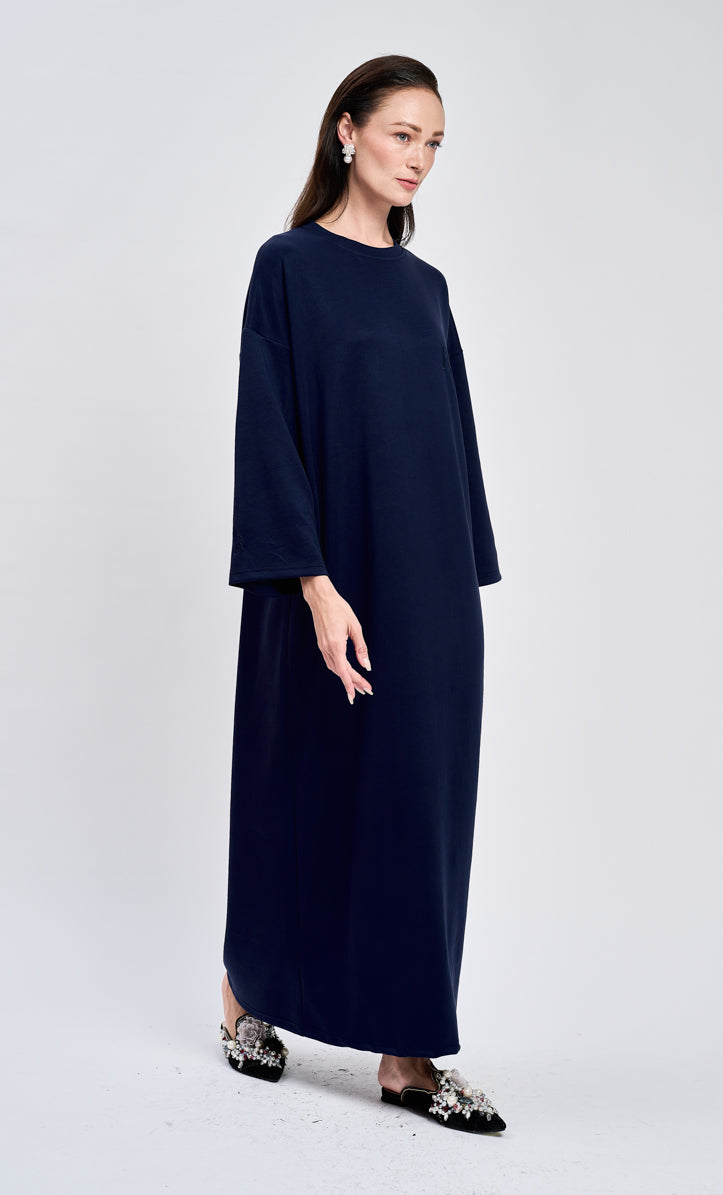 Navy Blue Basic Dress