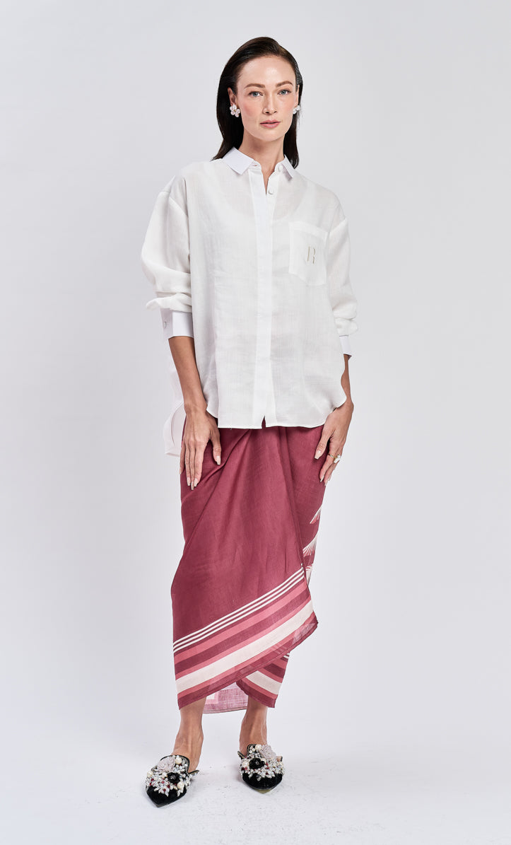 Maroon Banana Tree Shirt Top