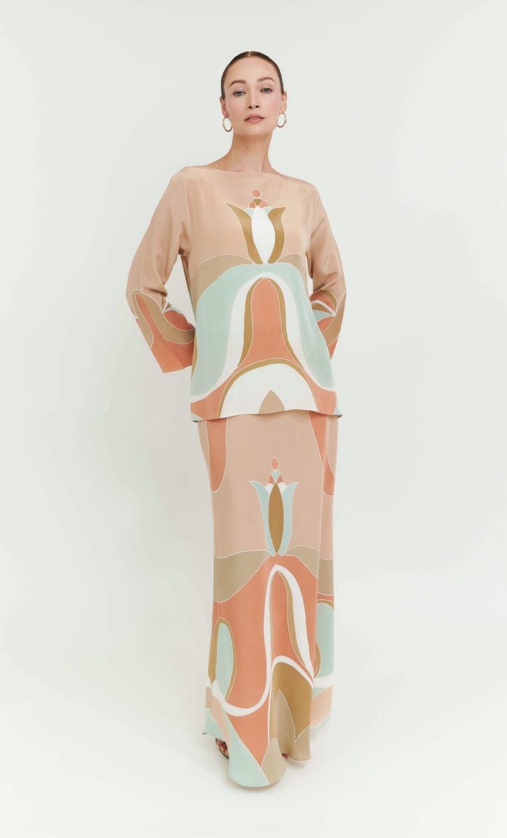 Pery Set Boatneck - Cakra Crepe Silk