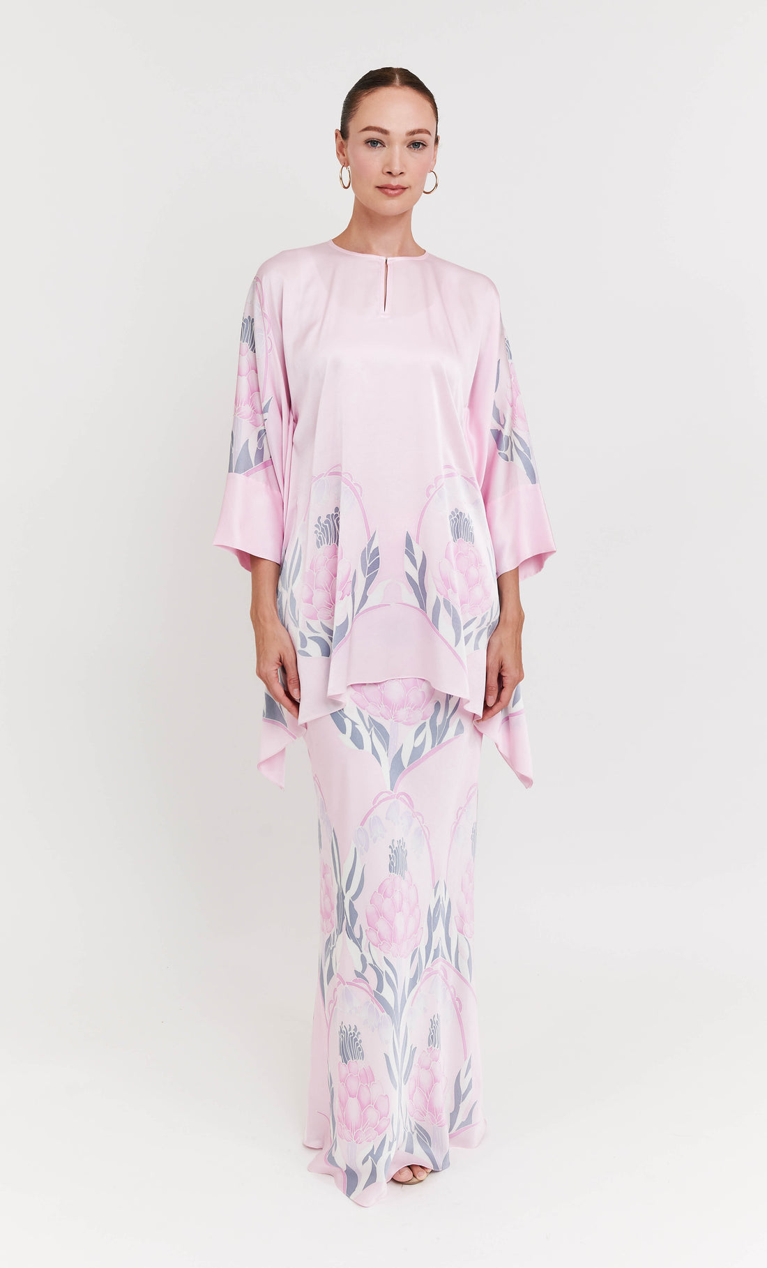 Kaftan Short Set - Astana Satin Silk