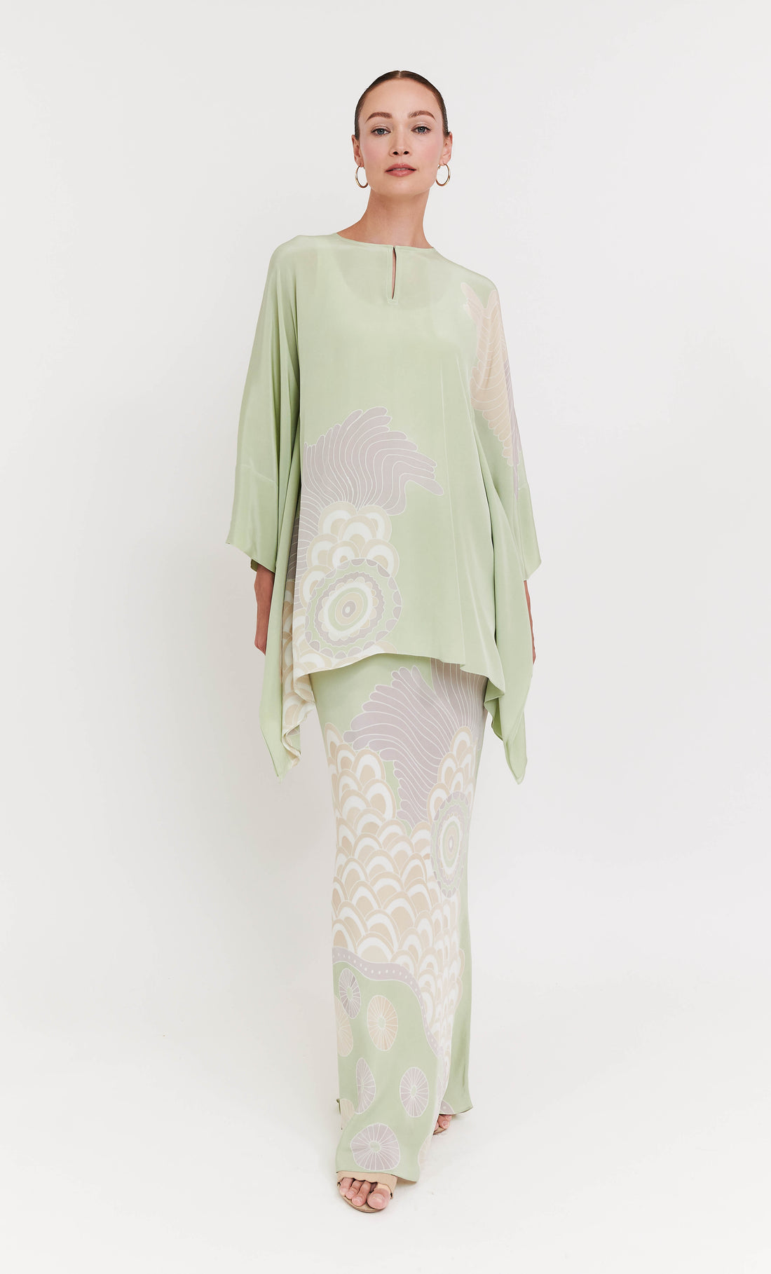 Kaftan Short Set - Floppy Crepe Silk