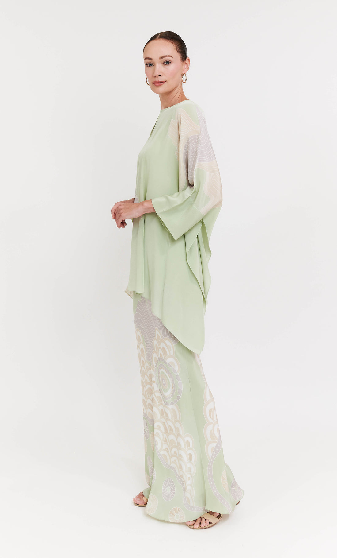 Kaftan Short Set - Floppy Crepe Silk