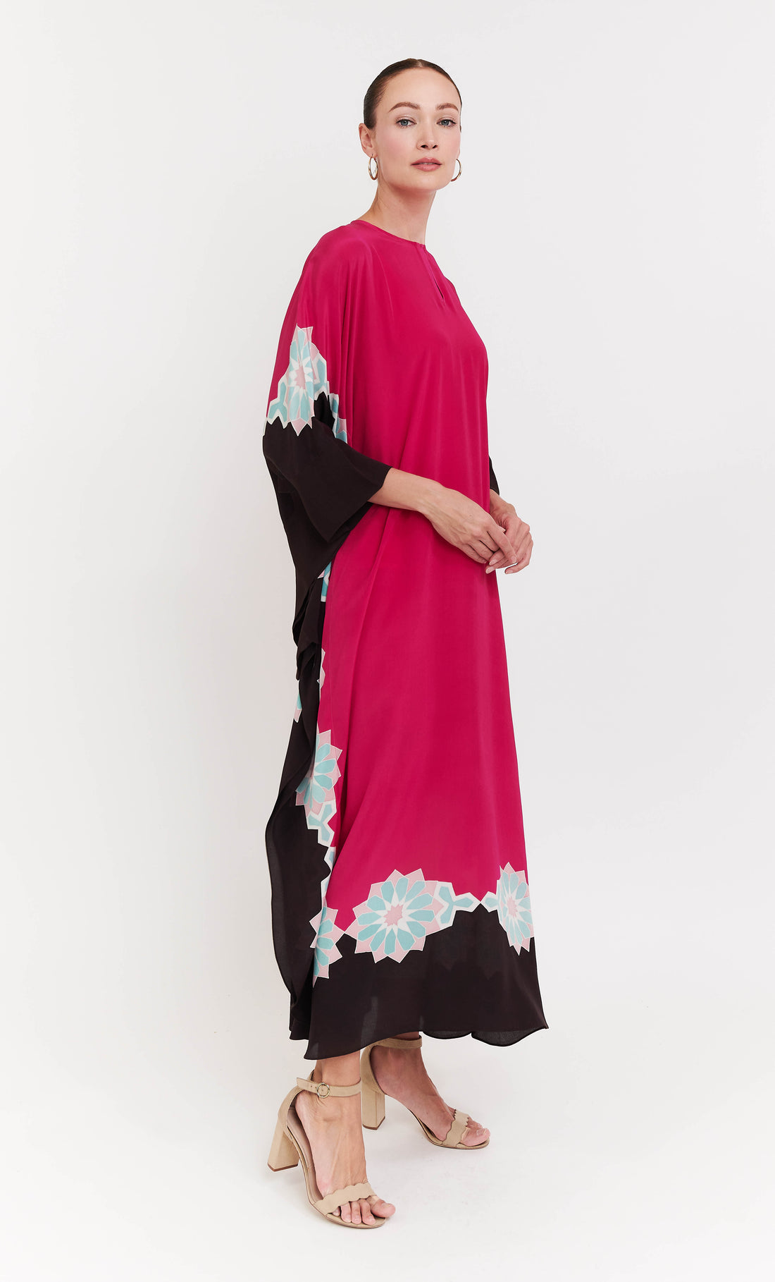 Kaftan Kimono Dress - Aludra Crepe Silk