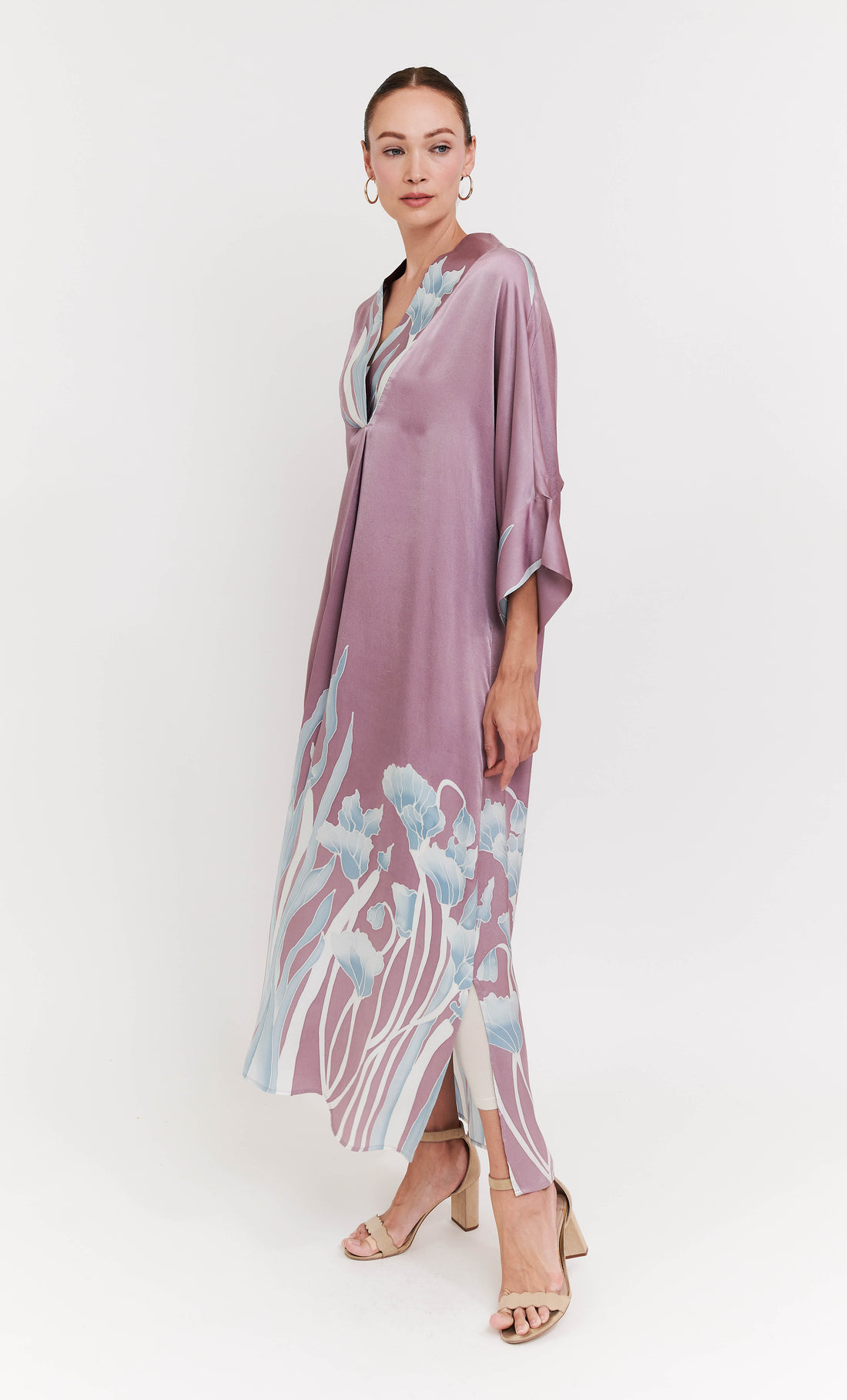 Victoria Dress - Iris Satin Silk