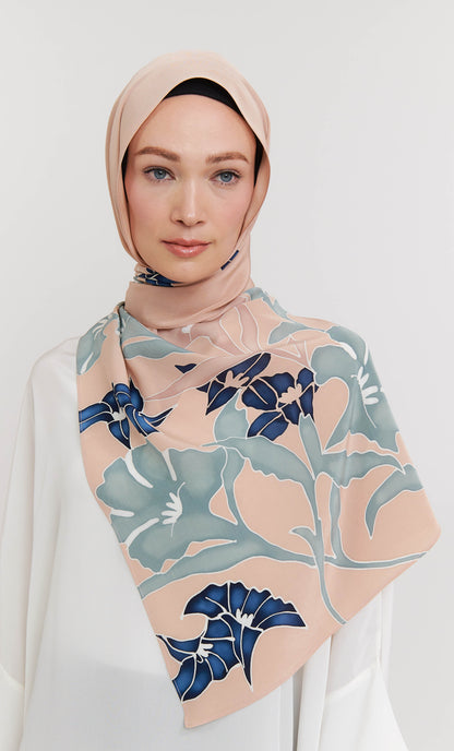 Shawl - Calla Lillies Crepe Silk