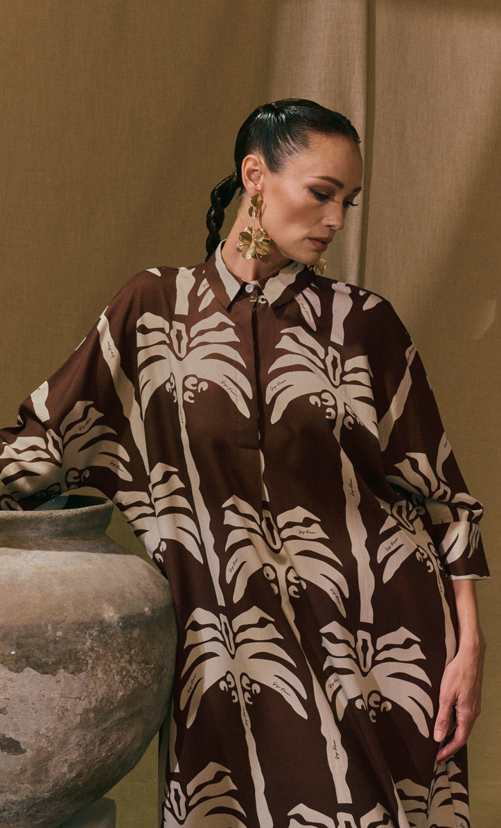 Palm Tree Rossa Dress