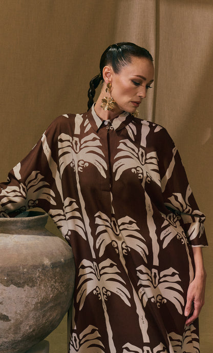Palm Tree Rossa Dress