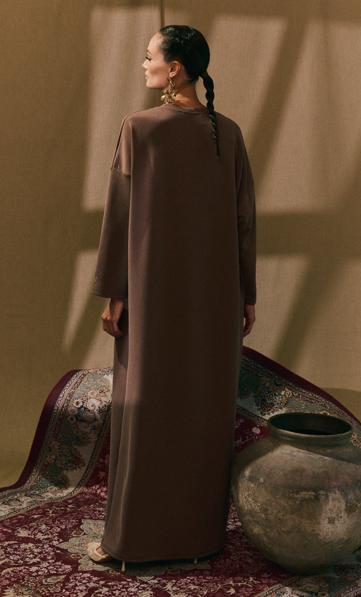 Brown Basic Dress