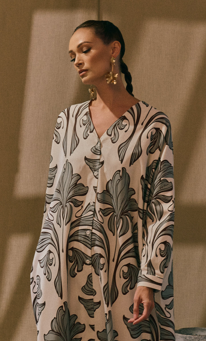 Fleur Leaves Marcella Dress