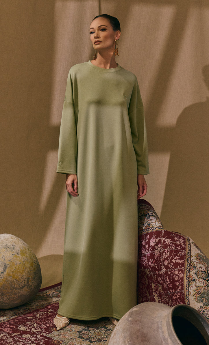 Sage Green Basic Dress
