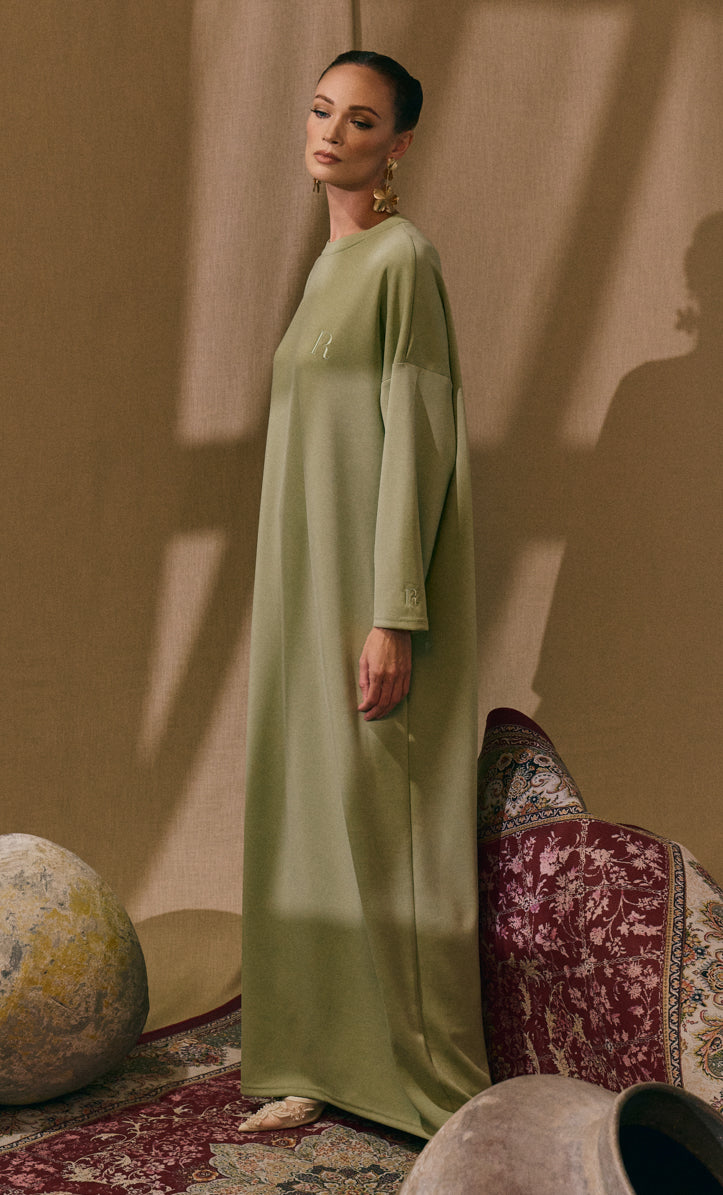 Sage Green Basic Dress