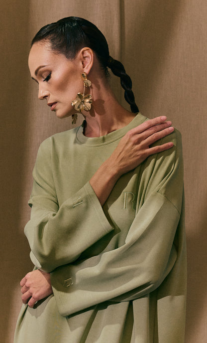 Sage Green Basic Dress