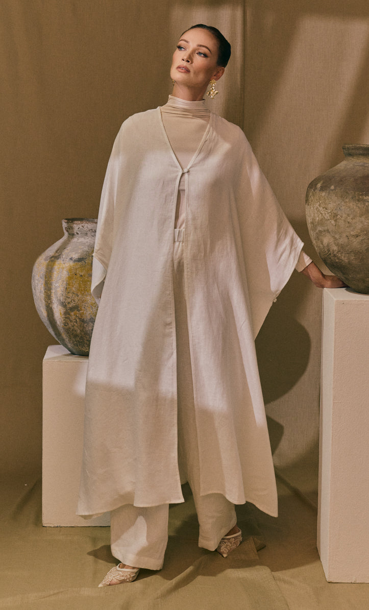 Palm Tree Embroidery Ameena Dress