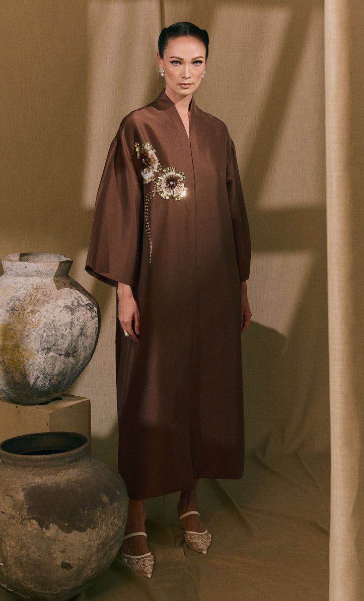 Poppy Beaded Kimono Dress