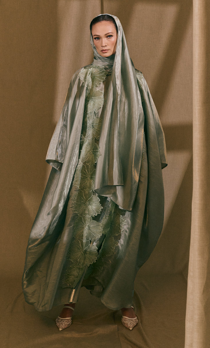 Abaya Lace in Pistachio