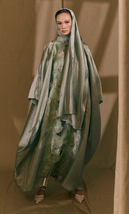 Abaya Lace in Pistachio