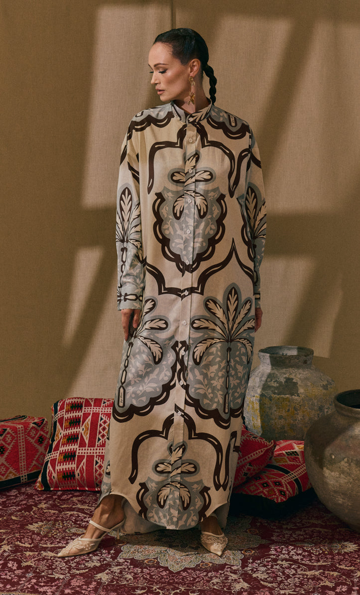 Palma Tree Oversized Dress