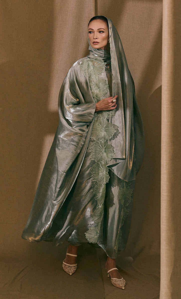Abaya Lace in Pistachio