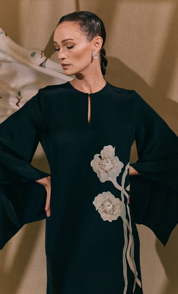 Poppy Embroidery with Beads Rania Dress