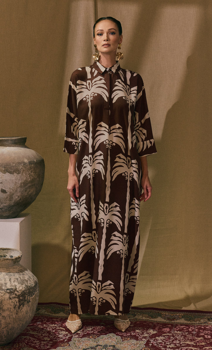 Palm Tree Rossa Dress