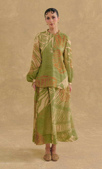 Zenia Top with Bria Skirt -  Shell