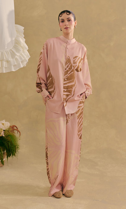 Oversized Top with Palazzo Pants -  Shell