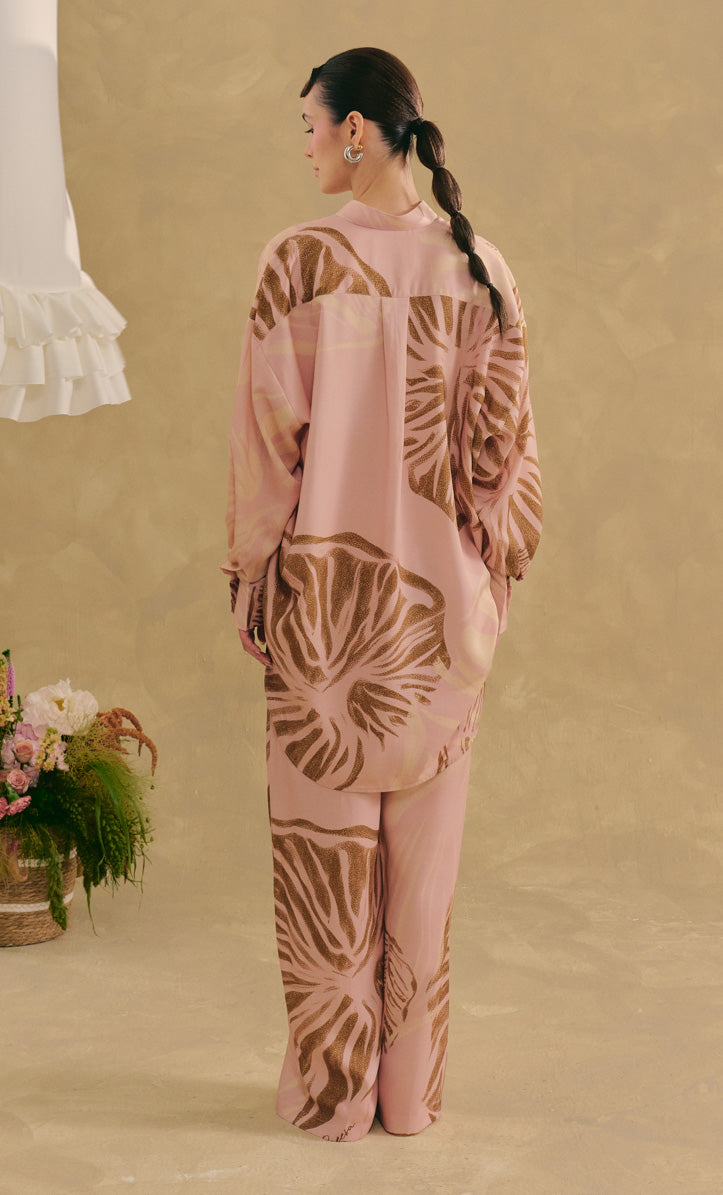 Oversized Top with Palazzo Pants -  Shell