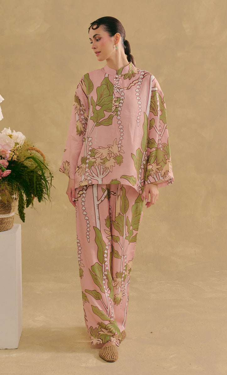 Melayu Top with Palazzo Pants - Riveria
