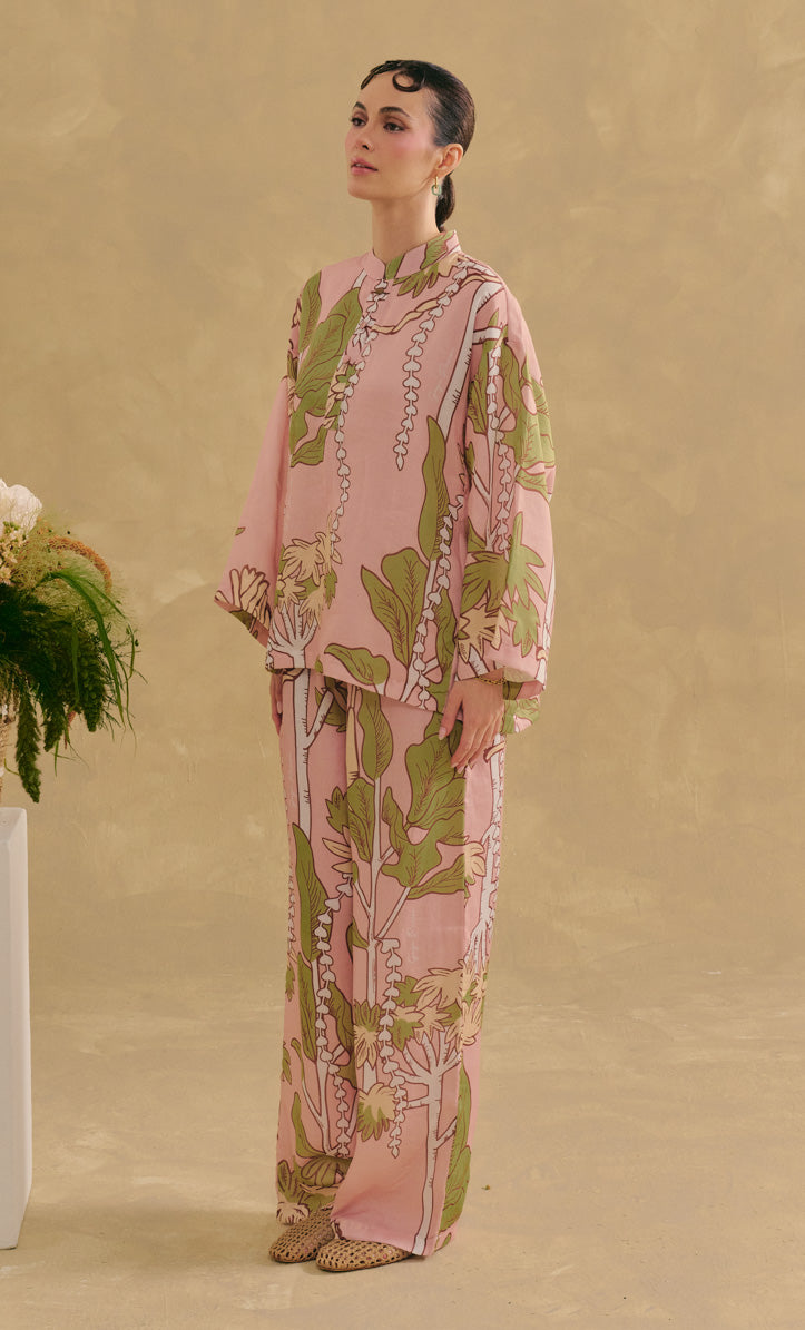 Melayu Top with Palazzo Pants - Riveria