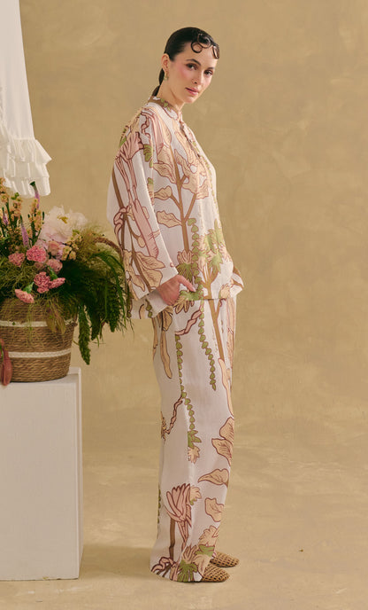Melayu Top with Palazzo Pants - Riveria