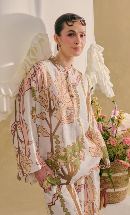 Melayu Top with Palazzo Pants - Riveria