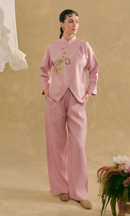 Jacket Top with Palazzo Pants