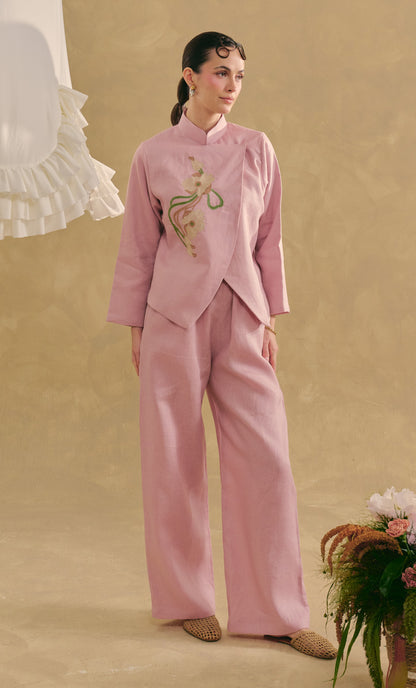 Jacket Top with Palazzo Pants