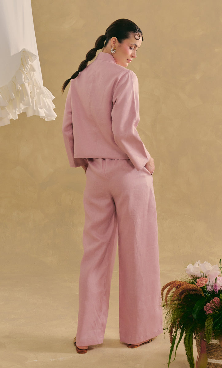 Jacket Top with Palazzo Pants