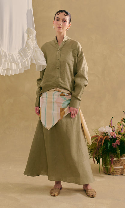 Oversized Top with Zimmy Skirt