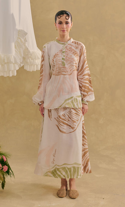 Zenia Top with Bria Skirt -  Shell
