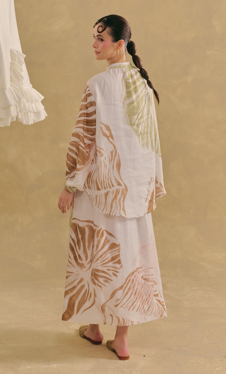 Zenia Top with Bria Skirt -  Shell