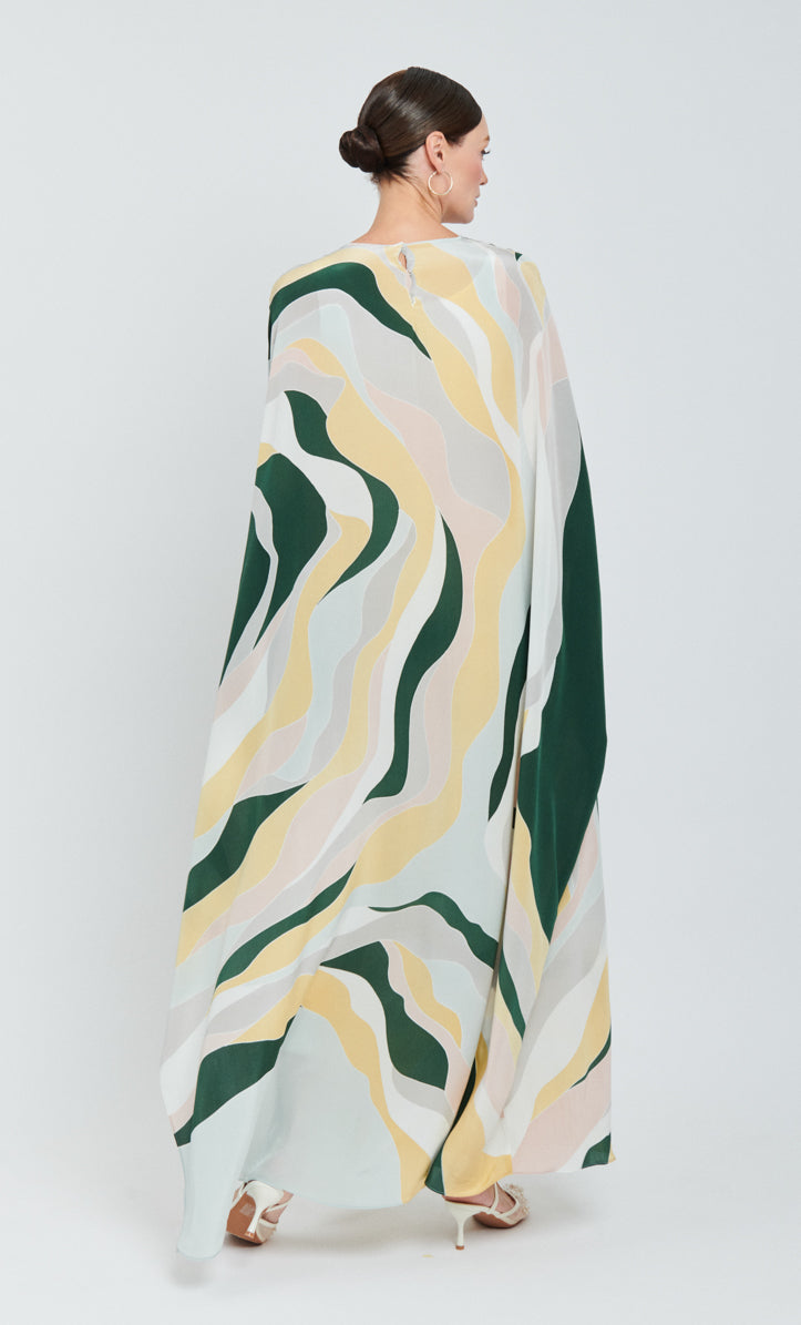 Nalia Dress - Linear Crepe Silk
