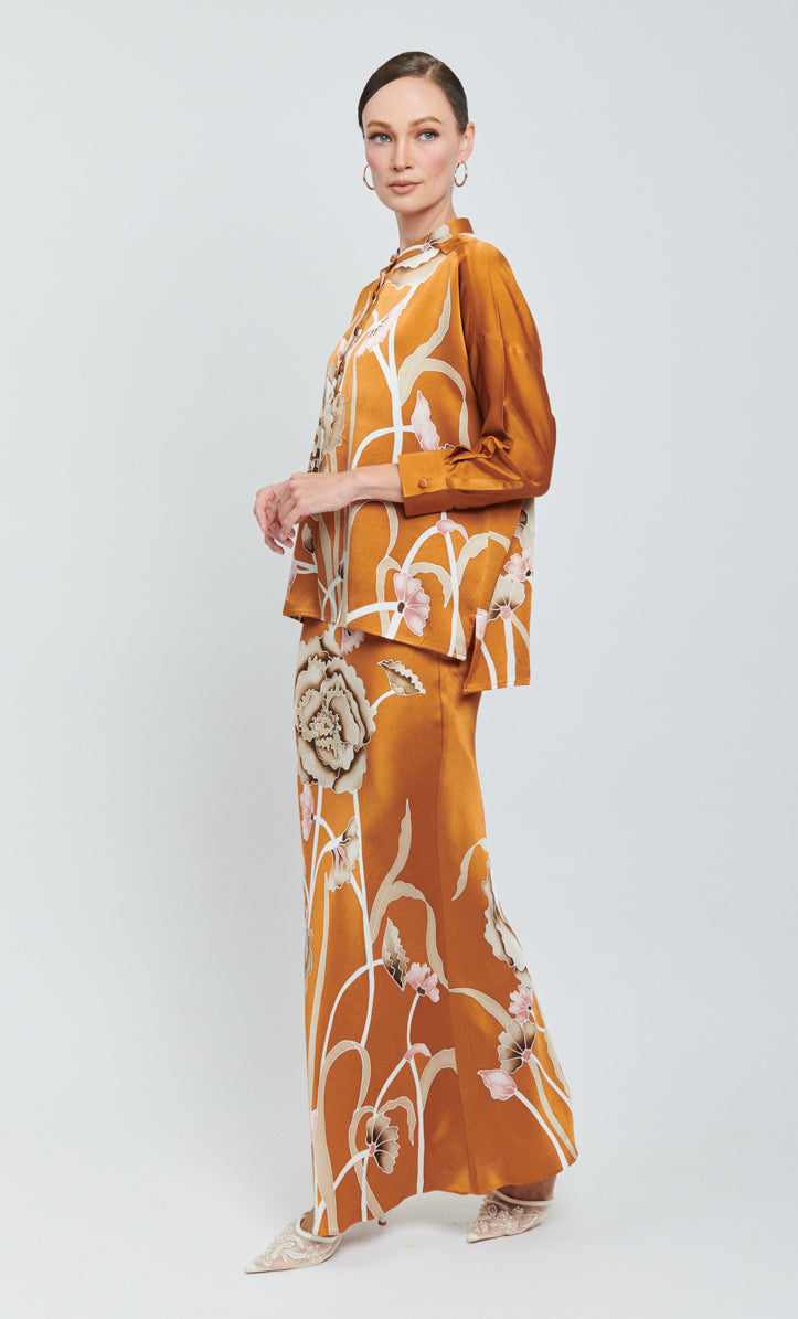 Eva Set - Poppy Satin Silk