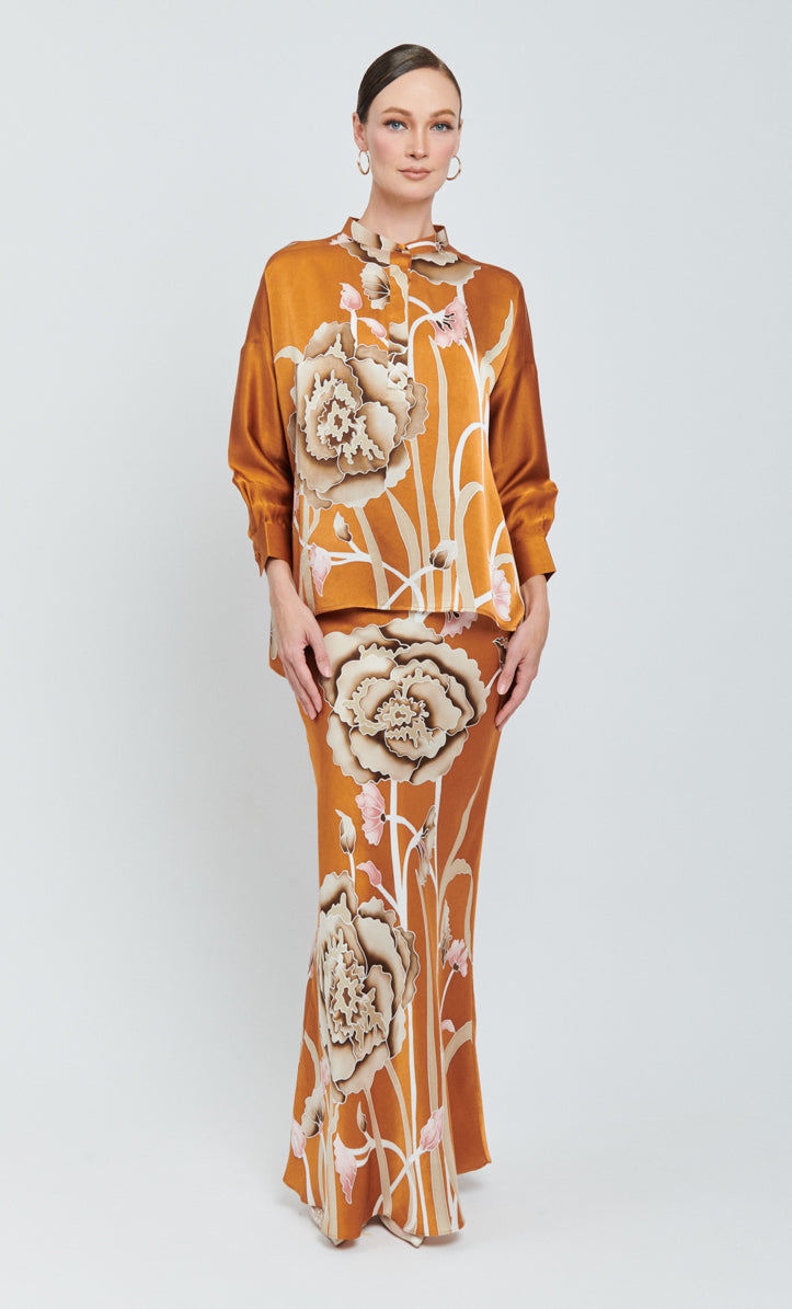 Eva Set - Poppy Satin Silk