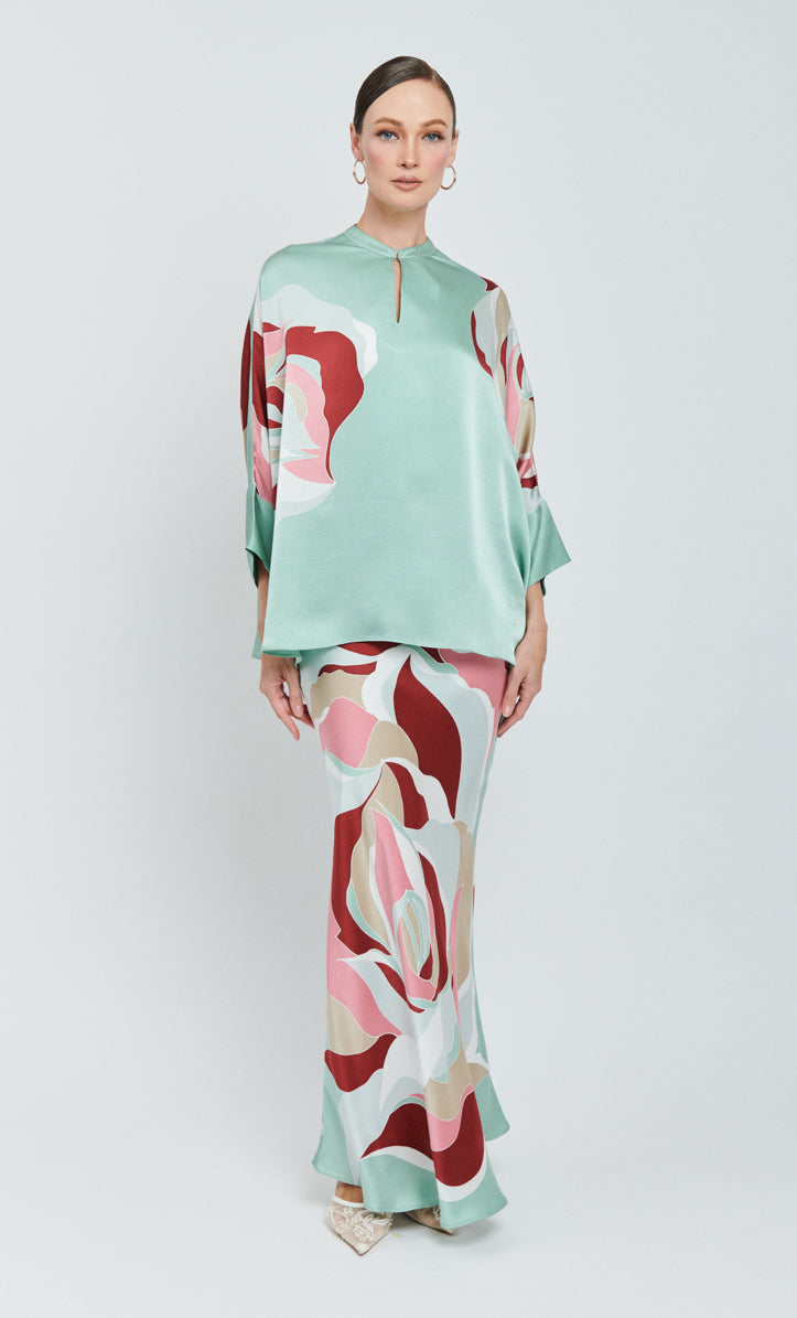 Alia Short Set - Rossy Satin Silk