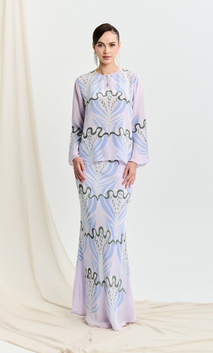 Pery Set Leher Kurung - Quba